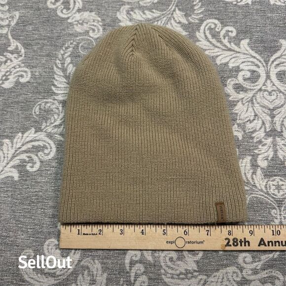 FURTALK Unisex Brown Knit Beanie Hat Warm Winter Casual Solid Standard OS - Picture 5 of 5